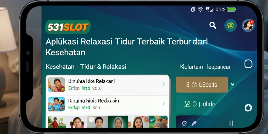 Antarmuka user-friendly aplikasi 531SLOT untuk tidur yang nyaman.