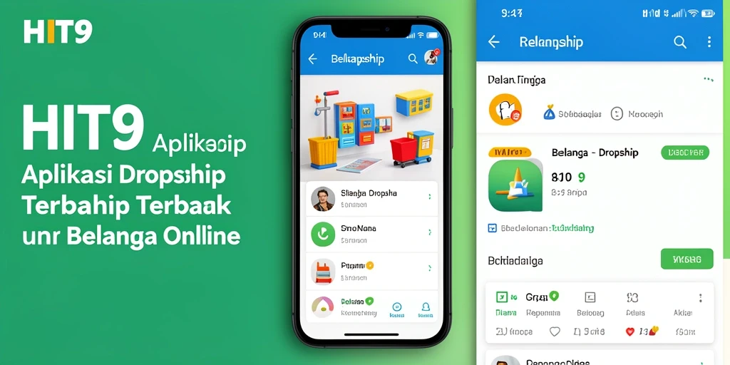 Antarmuka aplikasi HIT9 yang intuitif dan fungsional untuk dropshipping.