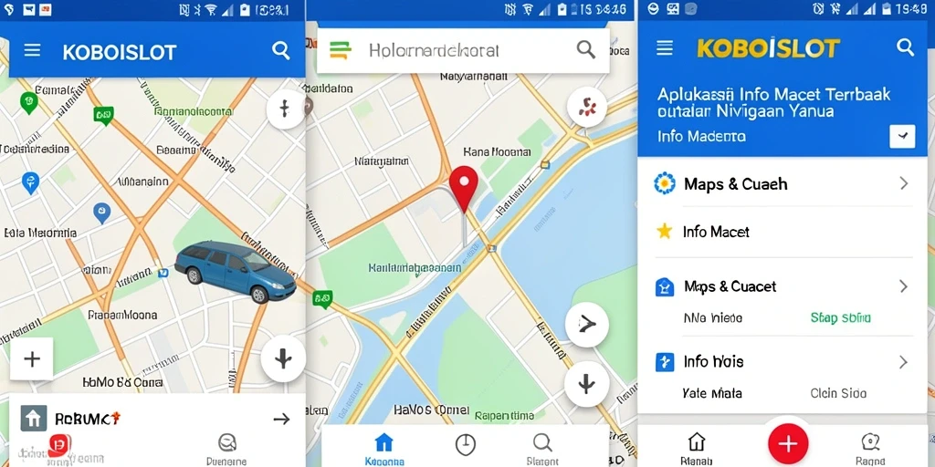 Tampilan antarmuka KOBOISLOT yang informatif dan mudah digunakan.