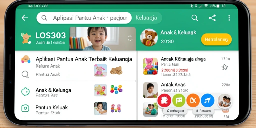 Antarmuka LOS303 yang mudah digunakan untuk pantau anak.