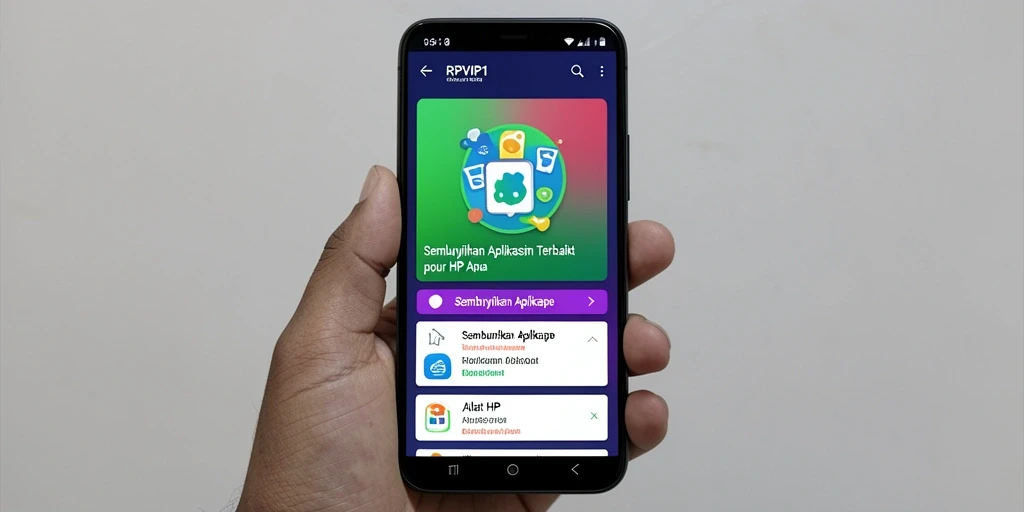 Antarmuka RPVIP1 yang sederhana untuk menyembunyikan aplikasi.