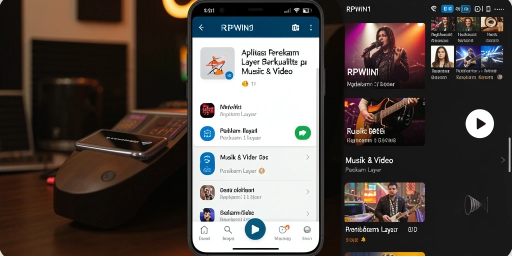 Antarmuka aplikasi RPWIN1 untuk perekaman layar yang mudah digunakan.