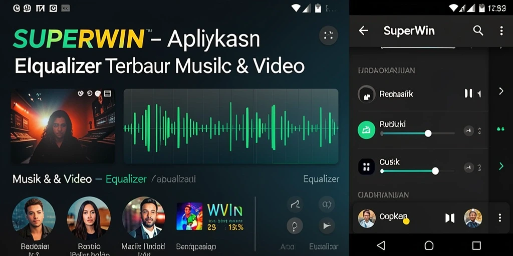 Antarmuka SUPERWIN yang menawan dan fungsional untuk kontrol suara.