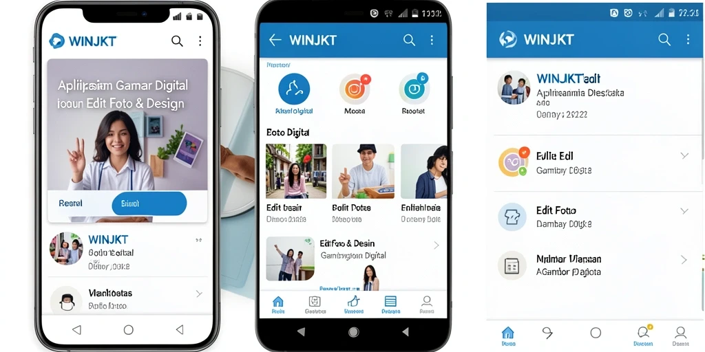 Antarmuka aplikasi WINJKT yang intuitif dan kaya fitur untuk Gambar Digital.