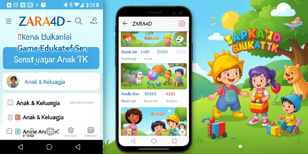 Antarmuka <strong>ZARA4D</strong> yang ceria dan menarik untuk anak-anak.
